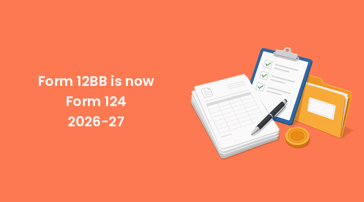 Form 12BB and Form 124 investment declaration and proof