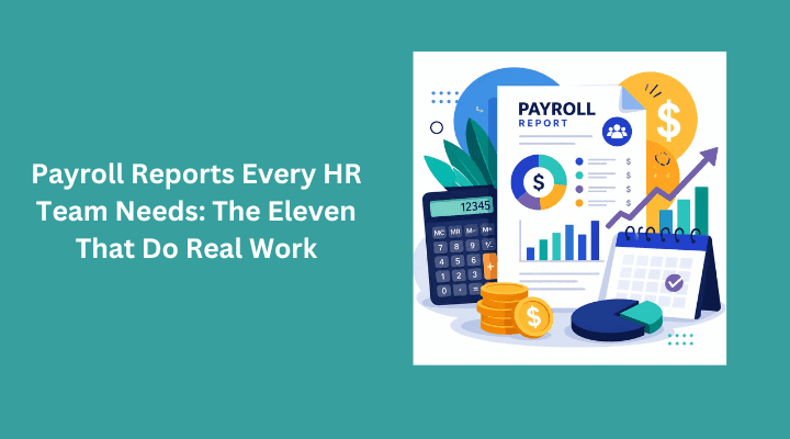 Payroll reports every HR team needs in India, monthly register, variance and statutory returns